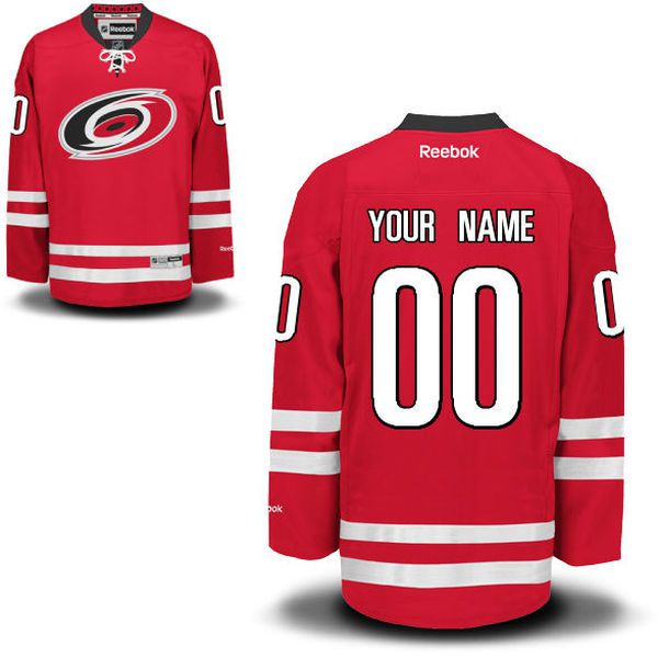 Reebok Carolina Hurricanes Men Premier Home Custom NHL Jersey - Red